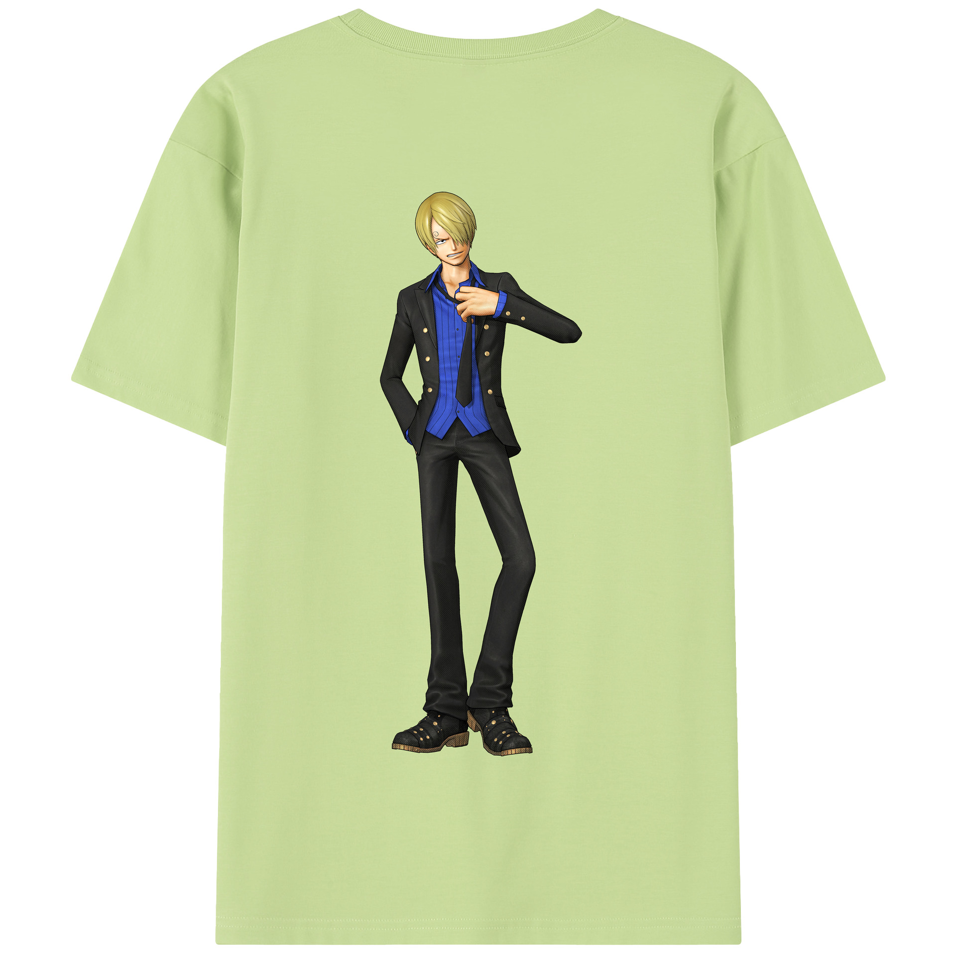 ワンピース サンジ ONE PIECE Sanji 綿100％半袖Tシャツ（背面プリント）